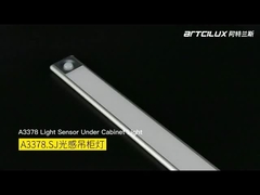 A3378 रिचार्जेबल बॉडी सेंसर पेंडेंट लाइट, 200/400/520*40*12mm, DC12V, 4014-33LED, 1.25W, Ra>90